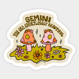 Gemini Caterpillar Sticker